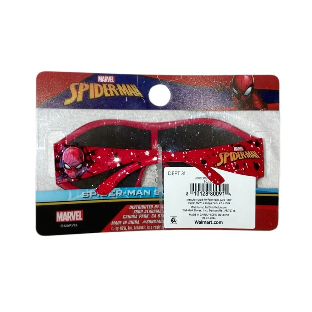 Marvel Spider Man Sports Wrap Paint Splatter Sunglasses